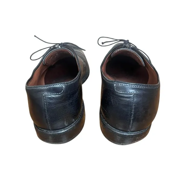 ALLEN EDMONDS Riverside Black Leather Cap-Toe Oxford Dress Shoes Derby Size 12 D
