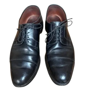 ALLEN EDMONDS Riverside Black Leather Cap-Toe Oxford Dress Shoes Derby Size 12 D