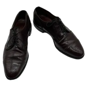 Allen Edmonds Sanford Brown Leather Derby Lace Up Dress Shoe Men's Sz 10 B
