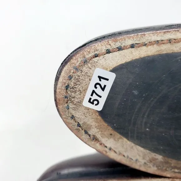 Allen Edmonds Shoes Mens 8.5 D Crosby Street Brown Leather Derby Split Toe