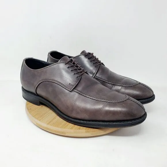 Allen Edmonds Shoes Mens 8.5 D Crosby Street Brown Leather Derby Split Toe
