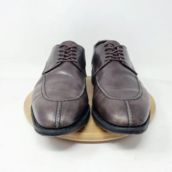 Allen Edmonds Shoes Mens 8.5 D Crosby Street Brown Leather Derby Split Toe