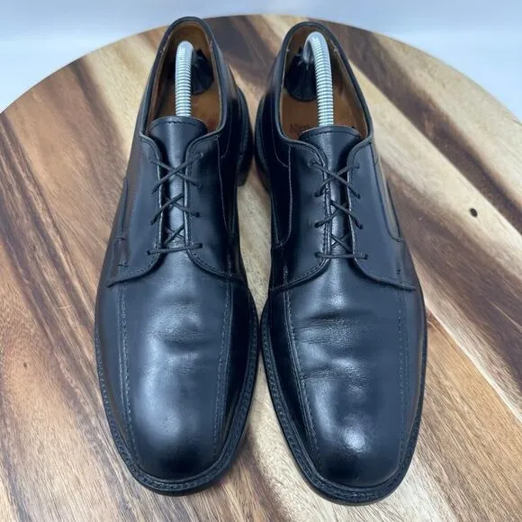 Allen Edmonds Size 10D Hillcrest Derby Bicycle Toe Dress Shoes Black Oxford