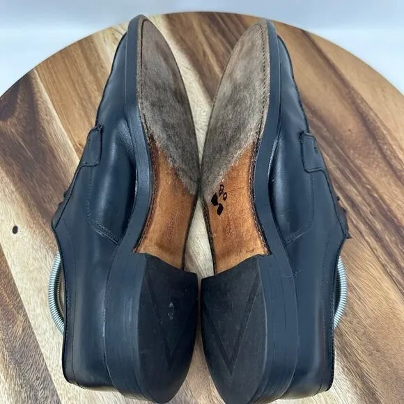 Allen Edmonds Size 10D Hillcrest Derby Bicycle Toe Dress Shoes Black Oxford