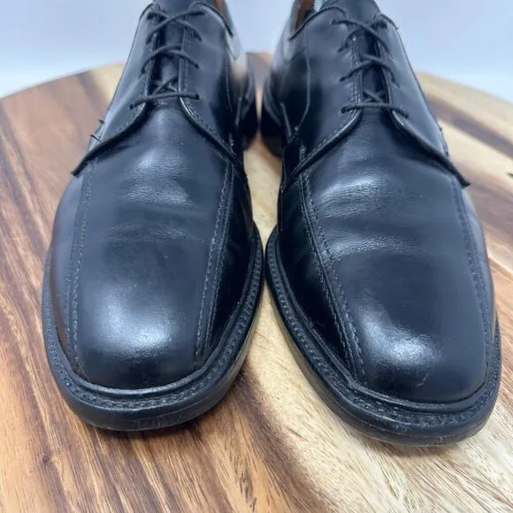 Allen Edmonds Size 10D Hillcrest Derby Bicycle Toe Dress Shoes Black Oxford