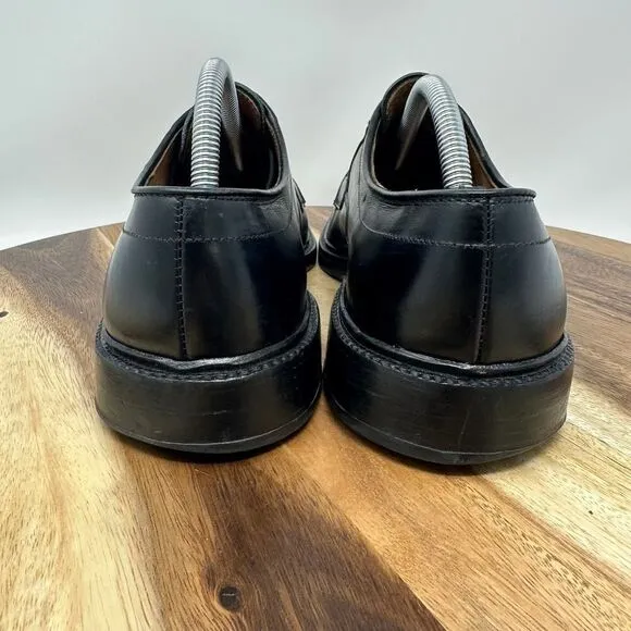 Allen Edmonds Size 10D Hillcrest Derby Bicycle Toe Dress Shoes Black Oxford