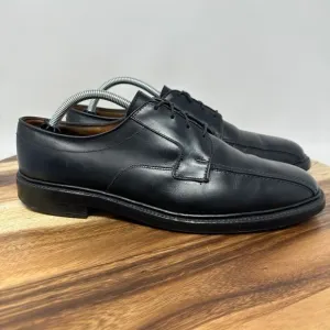 Allen Edmonds Size 10D Hillcrest Derby Bicycle Toe Dress Shoes Black Oxford