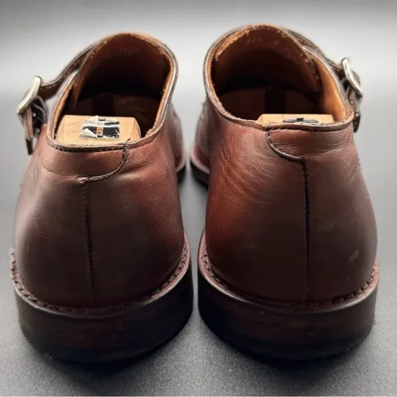 Allen Edmonds St. John's Double Monk Strap 11.5 Dark Chili Dress Shoe MSRP $425