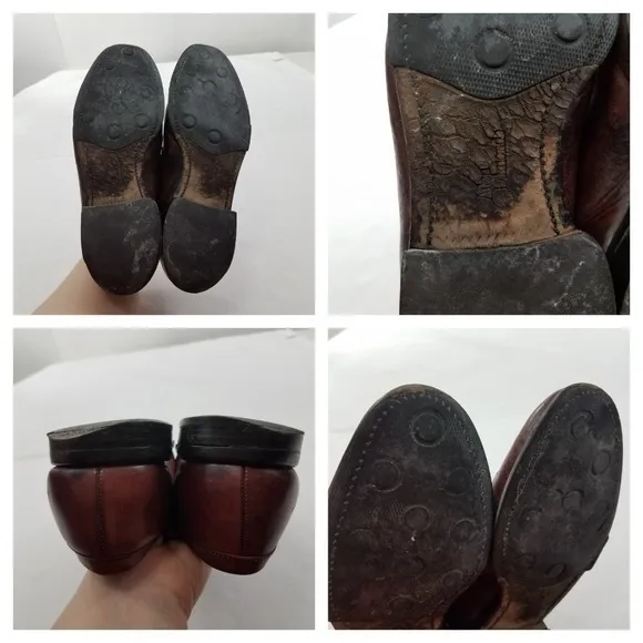 Allen Edmonds Steen‎ 8.5 D Brown Leather Slip on Lo