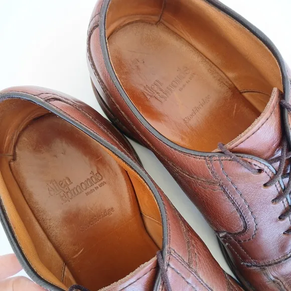 Allen Edmonds Stockbridge Split Toe Leather Derby