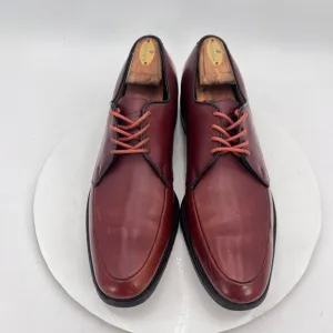 Allen Edmonds Trent Men Size 11.5A Brow Leather Moc Toe Lace Up Derby Dress Shoe