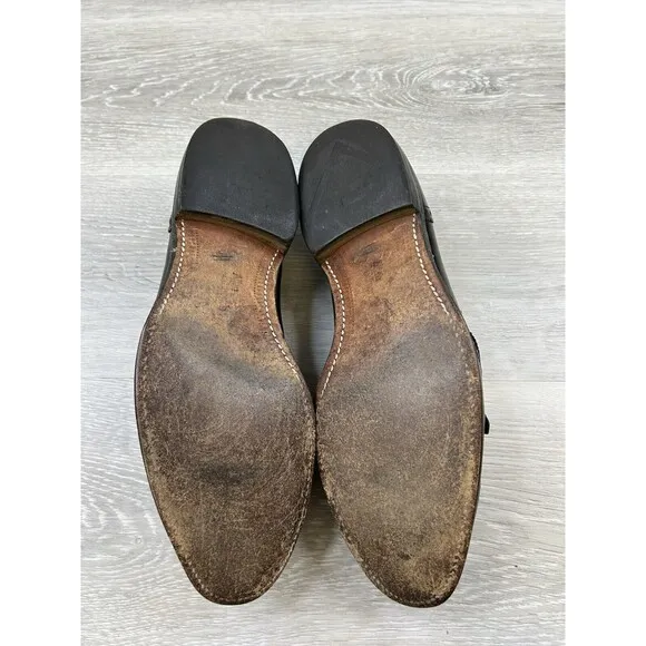 Allen Edmonds Wakefield Mens Loafers Slip On Wingtip Black Leather black 10.5 C