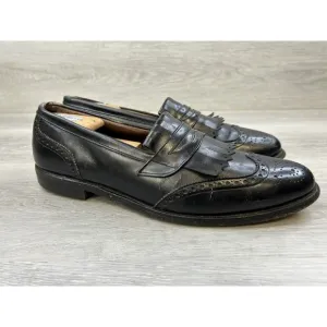 Allen Edmonds Wakefield Mens Loafers Slip On Wingtip Black Leather black 10.5 C