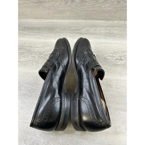 Allen Edmonds Wakefield Mens Loafers Slip On Wingtip Black Leather black 10.5 C