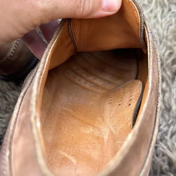 Allen Edmonds Wilbert 1662 Nubuck Leather Split Toe Derby Vibram Soles 11 1/2D