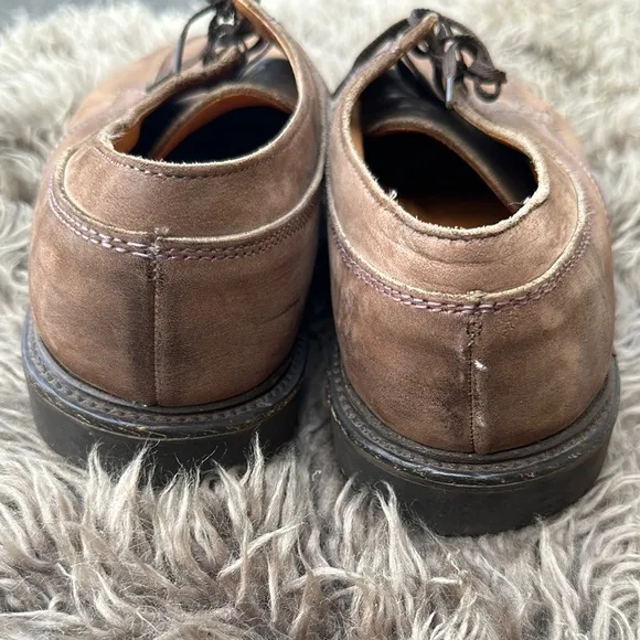 Allen Edmonds Wilbert 1662 Nubuck Leather Split Toe Derby Vibram Soles 11 1/2D