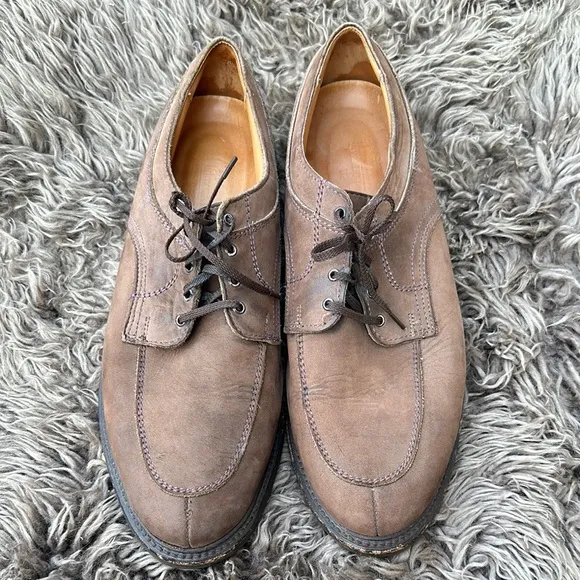 Allen Edmonds Wilbert 1662 Nubuck Leather Split Toe Derby Vibram Soles 11 1/2D