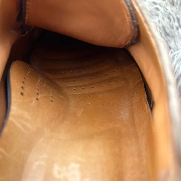 Allen Edmonds Wilbert 1662 Nubuck Leather Split Toe Derby Vibram Soles 11 1/2D