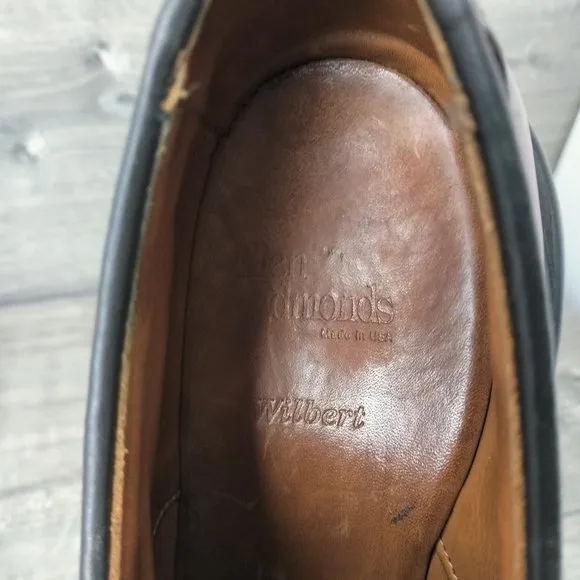 Allen Edmonds Wilbert Shoes Mens Size 9.5 Brown 1951 Split Toe Oxford Comfort
