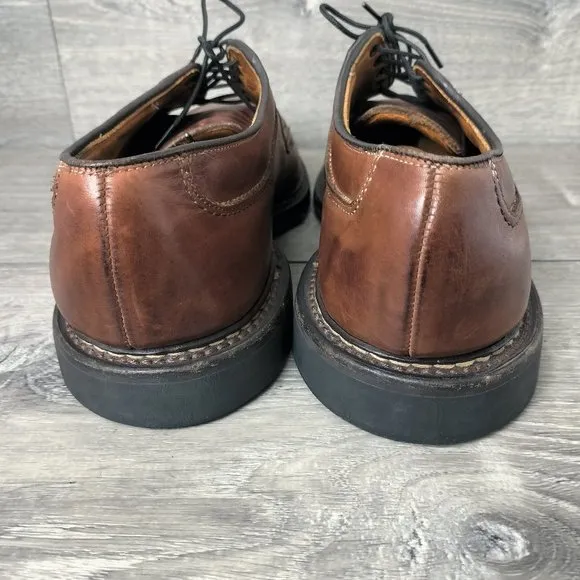 Allen Edmonds Wilbert Shoes Mens Size 9.5 Brown 1951 Split Toe Oxford Comfort