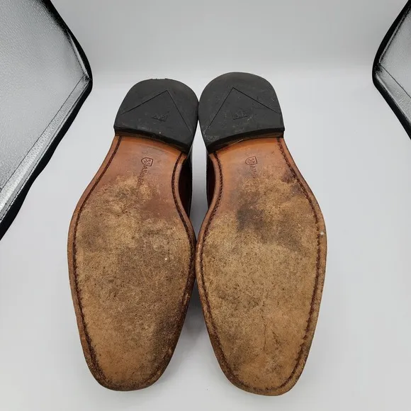 Allen Edmonds Yorktown Derby Shoes Mens 9.5 D Cap Toe Made USA Leather Soles