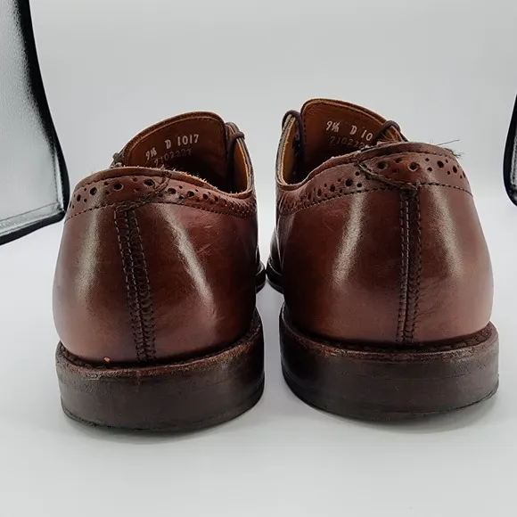 Allen Edmonds Yorktown Derby Shoes Mens 9.5 D Cap Toe Made USA Leather Soles