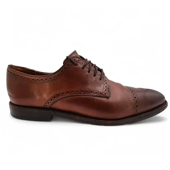 Allen Edmonds Yorktown Derby Shoes Mens 9.5 D Cap Toe Made USA Leather Soles