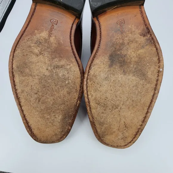 Allen Edmonds Yorktown Derby Shoes Mens 9.5 D Cap Toe Made USA Leather Soles