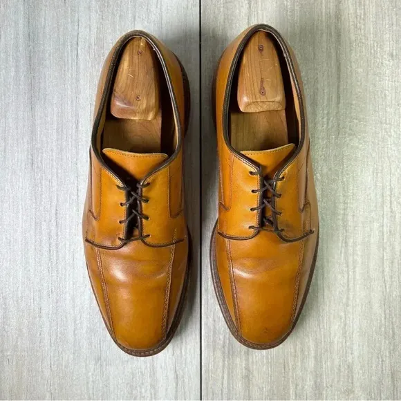 Allen Edmonds HillCrest Bicycle Toe Derby Oxford Shoe Men Size 9.5 Wide EEE 3E