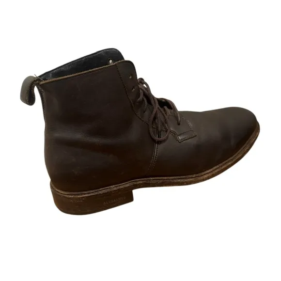 Allsaints Mens Brown Leather Boots