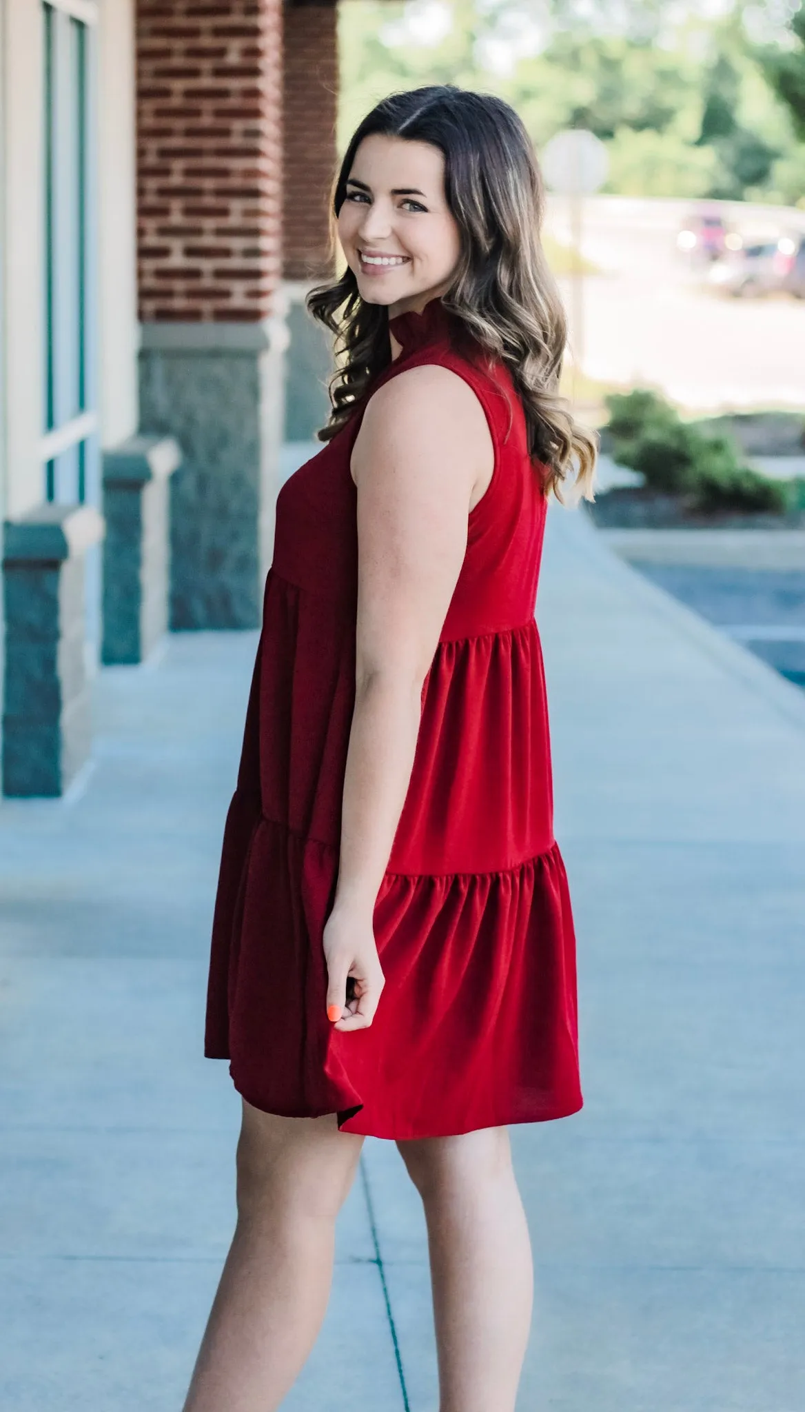 Always Gonna Love You Dress in Deep Red