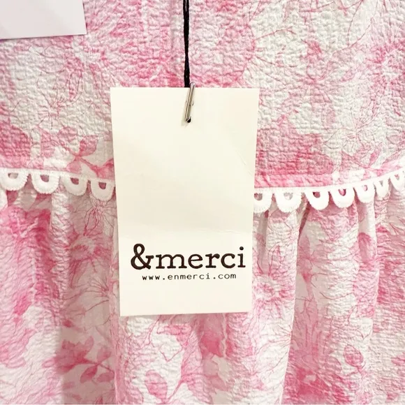 &amp;MERCI SWEET GARDEN TIERED MINI DRESS M