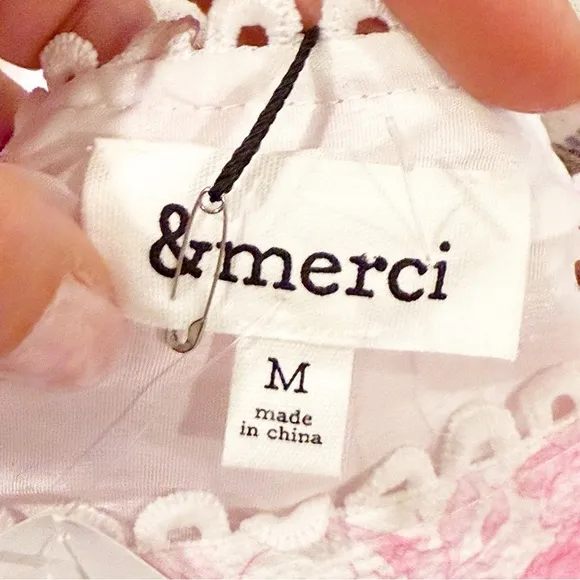 &amp;MERCI SWEET GARDEN TIERED MINI DRESS M