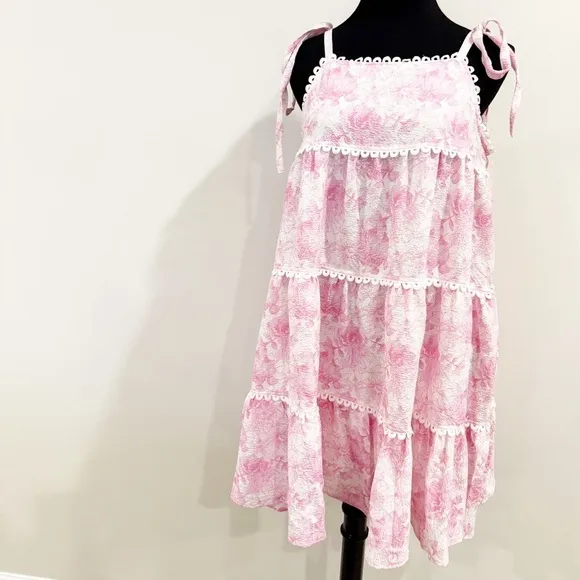 &amp;MERCI SWEET GARDEN TIERED MINI DRESS M