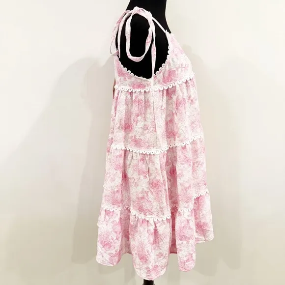 &amp;MERCI SWEET GARDEN TIERED MINI DRESS M