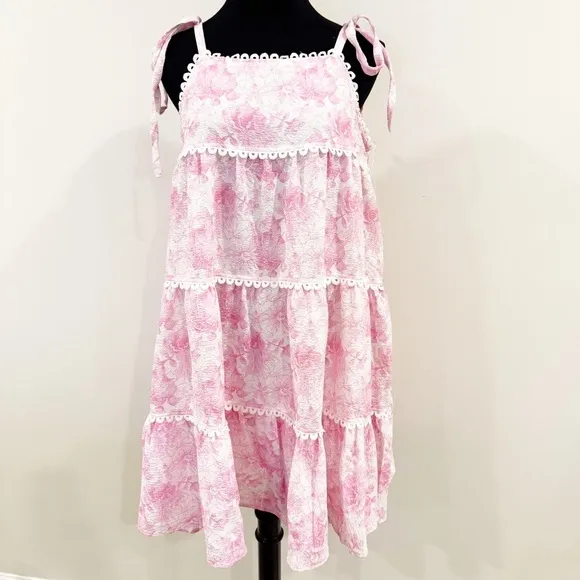 &amp;MERCI SWEET GARDEN TIERED MINI DRESS M
