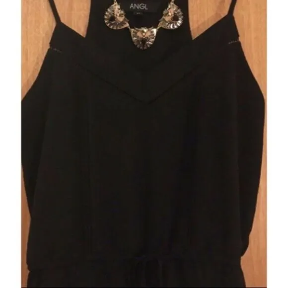 ✨Angl V Line Drawstring Cami Dress✨