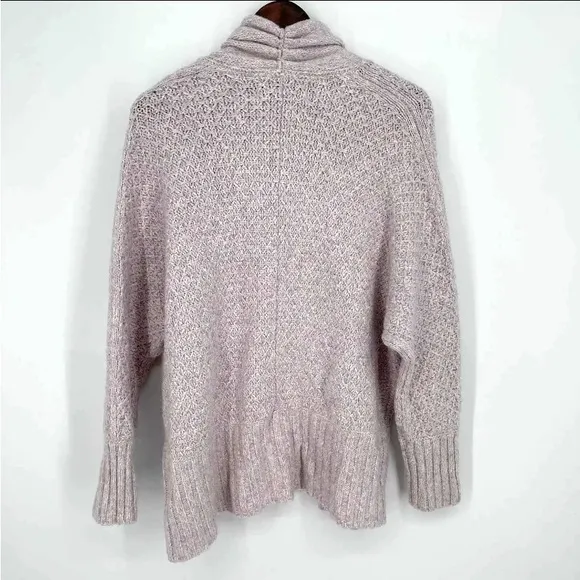 Anthro Angel of the North Light Grey Chunky Knit Dolman Sleeve Cardigan