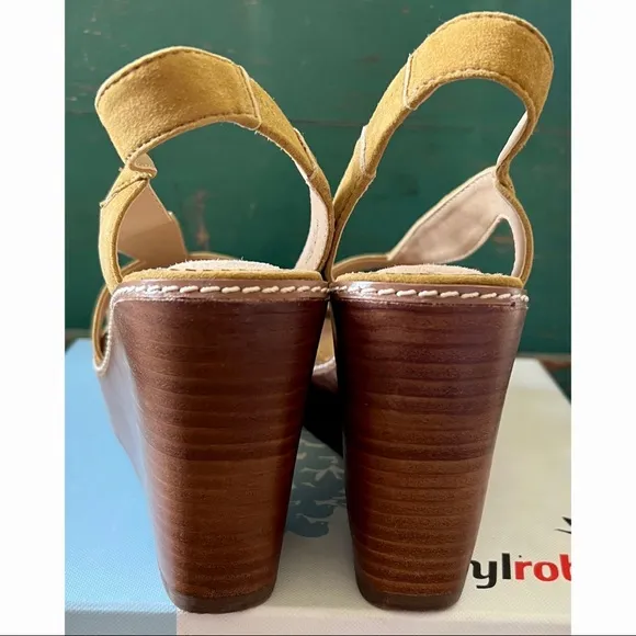 Anthropologie Farylrobin Casino Wedges Sandals 7.5