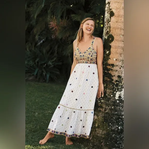Anthropologie Payal Pratap Norah Midi Dress Size 2