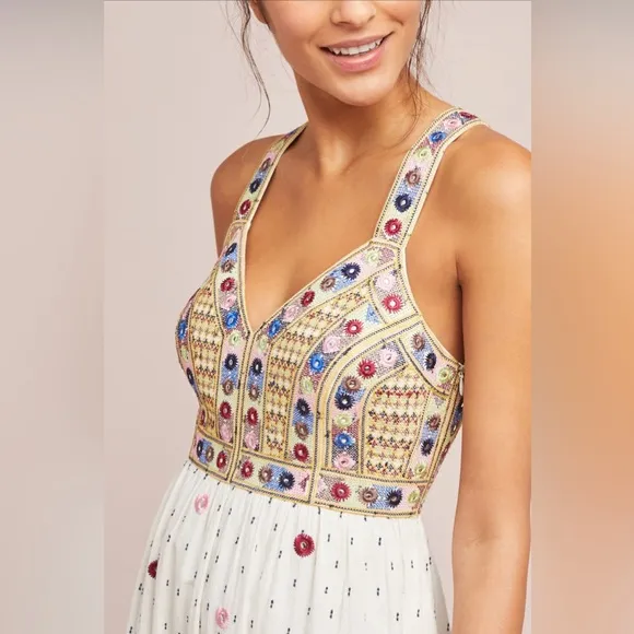 Anthropologie Payal Pratap Norah Midi Dress Size 2