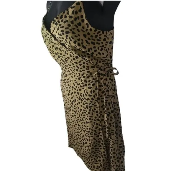 Anthropologie Sanctuary Wrap It Up Modern Leopard Sundress M