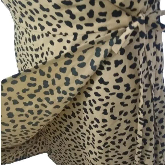 Anthropologie Sanctuary Wrap It Up Modern Leopard Sundress M