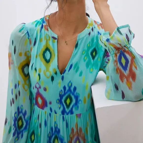 Anthropologie Serenade Maxi Dress Large