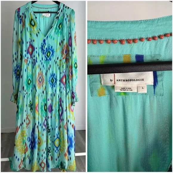 Anthropologie Serenade Maxi Dress Large