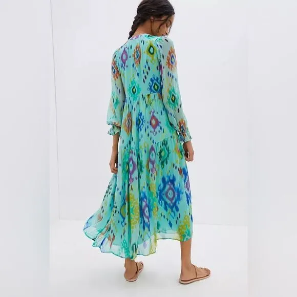 Anthropologie Serenade Maxi Dress Large