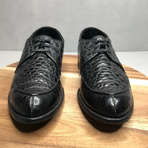 Antique‎ Edwin Clapp Alligator 3-Eyelet Split-Toe Norweger Collector Shoe, Derby