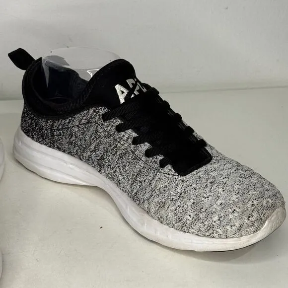 APL Shoes Womens Size 8 TechLoom Phantom Sneakers Gradient Black Gray Lace Ups