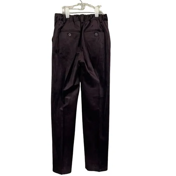 Appaman Pant Kid 14 Purple Velvet Straight Festive Christmas Holiday Santa Soft