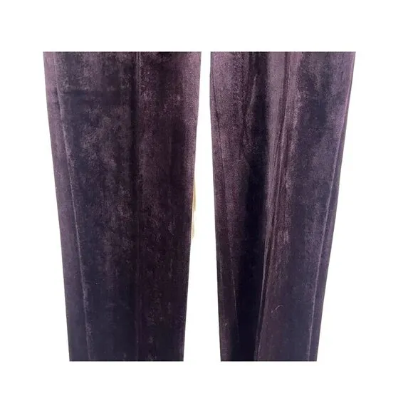 Appaman Pant Kid 14 Purple Velvet Straight Festive Christmas Holiday Santa Soft